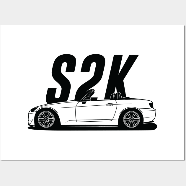 Honda S2000 "SideView" Wall Art by wearapex